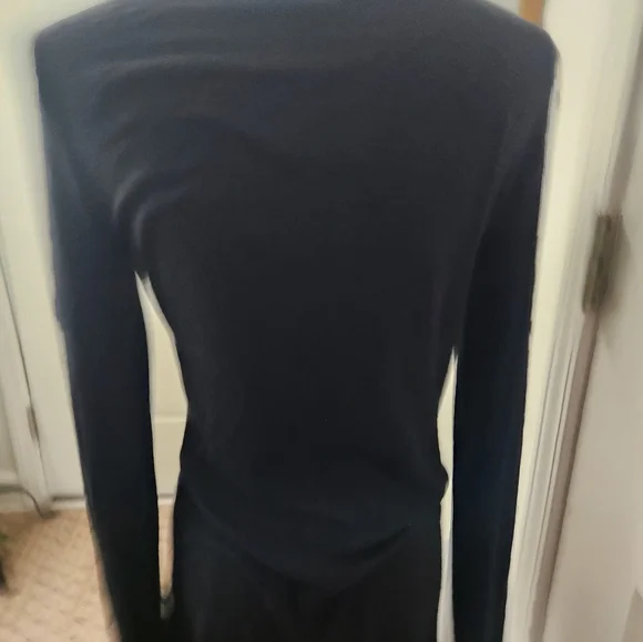 Express Black Lace-Up Long Sleeve Top - Picture 5 of 5